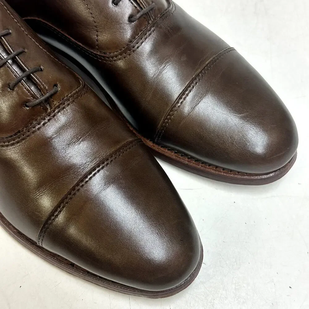 NEW HEELS Rancourt & Co. Oxford Heritage Brown Made in Maine USA 10 D